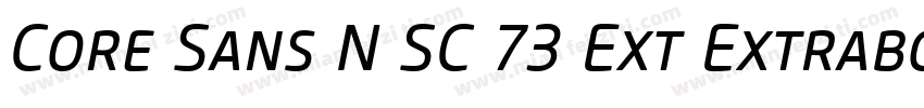 Core Sans N SC 73 Ext Extrabold Ita字体转换
